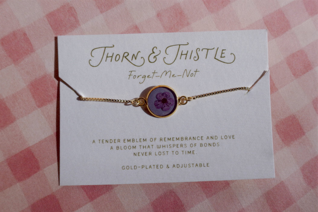 forget-me-not bracelet