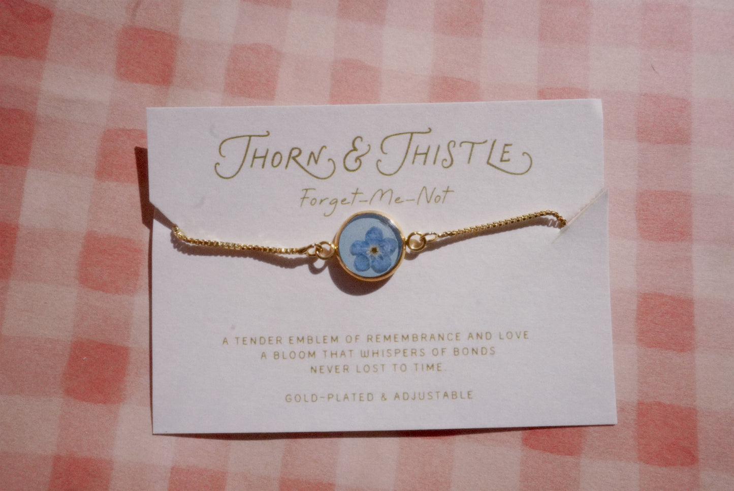 forget-me-not bracelet