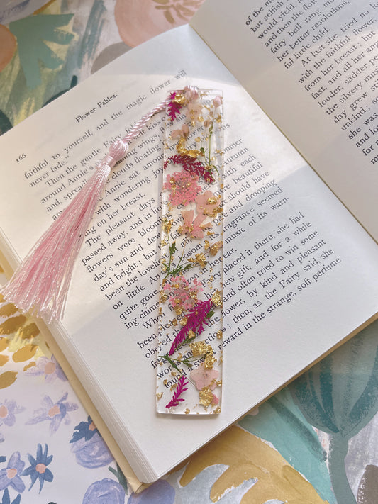 pink bloom bookmark