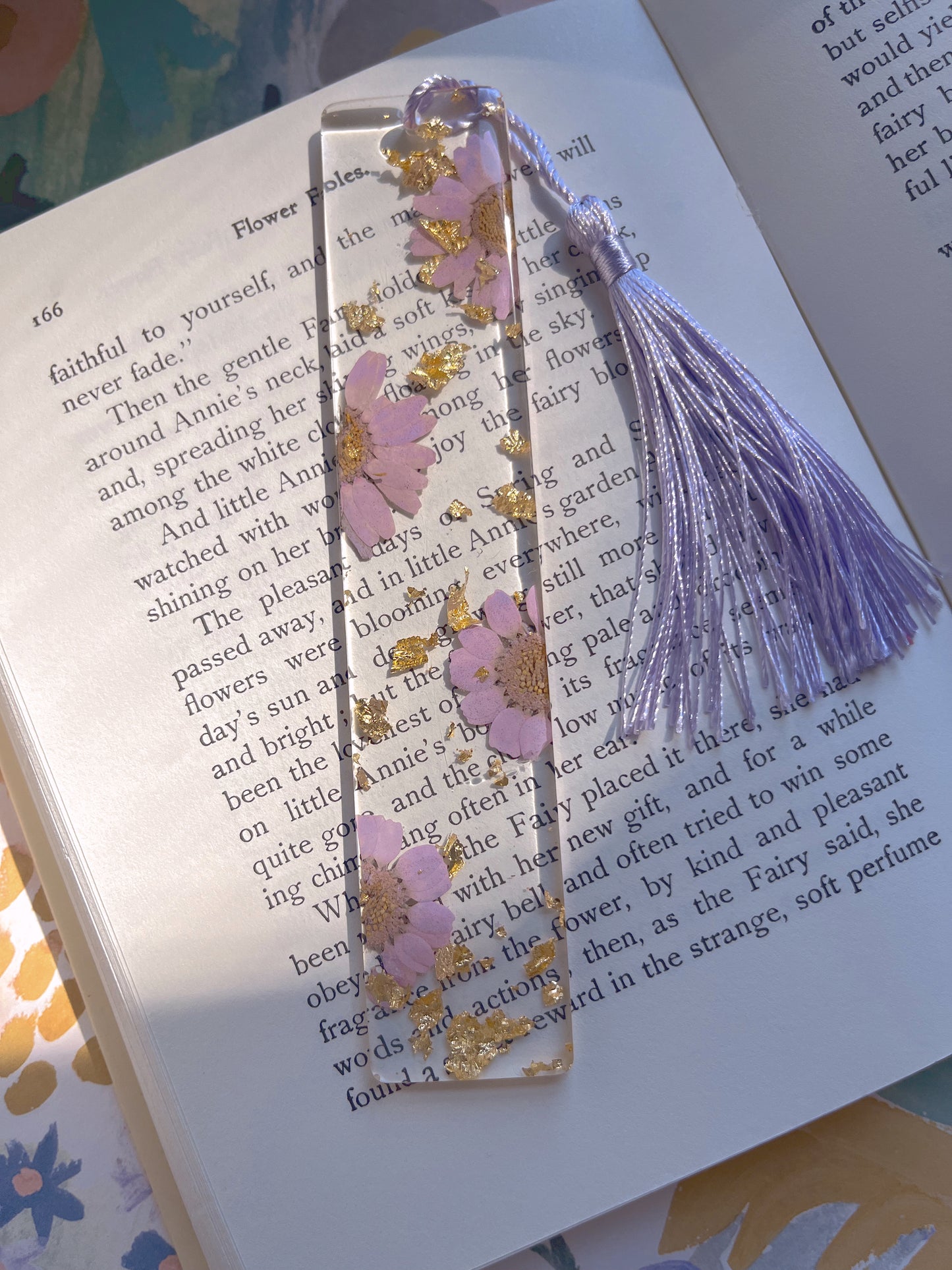 purple bloom  bookmark